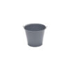 French Grey Colour Galvanised Metal Bucket 7cm
