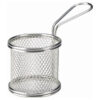 Mini Round Serving Basket S/Steel Dia 8cm x 7.5cm H