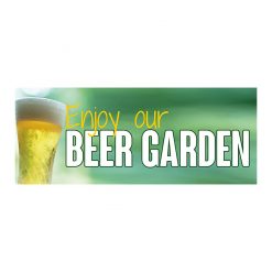 Beer Garden PVC Banner Large 2000x800mm