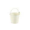 Galvanised Steel Serving Bucket 10cm White