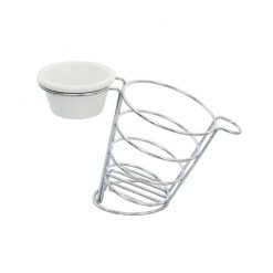 Meranda side basket w/ 2/3oz ramekin holder
