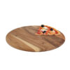 Round Pizza / Serving Board In Rustic Acacia