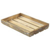 Wooden Crate Dark Rustic Finish 35x23x4cm