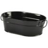 Galvanised Steel Serving Bucket Black