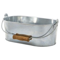 Galvanised Steel Oval Table Caddy