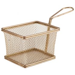 Copper Serving Fry Basket12.5x10x8.5cm