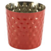 Stainless Steel Serving Cup Hammered 8.5 x 8.5cm Red