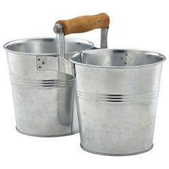 Galvanised Steel Combi Serve Bucket 12cm