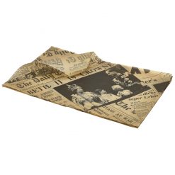 Brown Greaseproof Paper 25x35cm 1000 sheets Printed