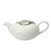 Filter pebble 4cup teapot white + speckles