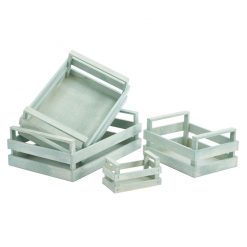 Wood Box / Tray S Birch Plywood Light Blue