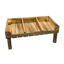 Rustic Wooden Display Crate Stand