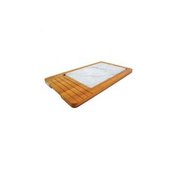 Rustic easy to clean bamboo tray & Melamine platter.