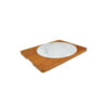 Rustic easy to clean bamboo tray & Melamine platter.
