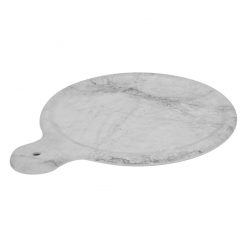 White Marble Platter 254mm x 15mm