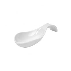 White Melamine Amuse Bouche Spoon 104x42x20mm