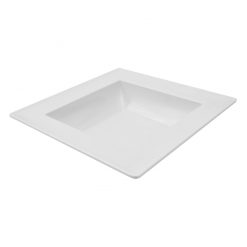 Dover White Square Melamine Bowl 250x250x60mm
