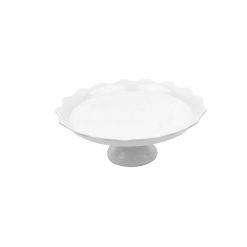 White Melamine Wave Cake Stand 250 x 100mm