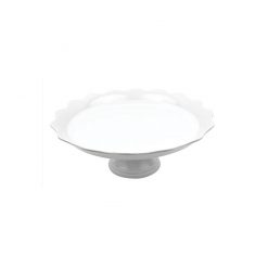 White Melamine Wave Cake Stand 335 x 130mm