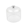 Clear Dome Lid with Zinc Alloy Handle 204 x 160mm