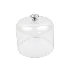 Clear Dome Lid with Zinc Alloy Handle 204 x 160mm
