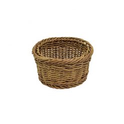 Poly Wicker Round Willow Basket dia 180 x 95mm