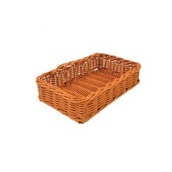 Poly Wicker Basket 400 x 250 x 100mm