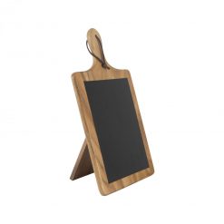 Tuscany Large Paddle Chalk Board & Stand In Acacia