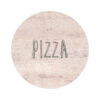 S - Plank with Pizza Logo Vintage 38cm