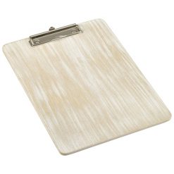 White Wash Wooden Menu Clipboard A4 24x32x0.6cm