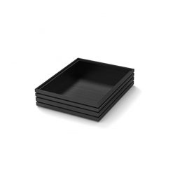 Flow Black Tray Gn 1/2 Tall