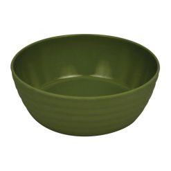 Green Melamine Ripple Low Bowl 200 x 200 x 70mm 1.3L