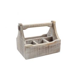 Nordic White 4 Compartment Table Caddy290x185x220mm