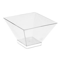 Clear Cubic Style Bowl 150ml 200 Pack