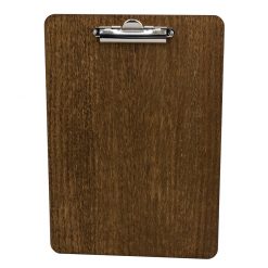 A4 Wooden Clipboard 240 x 340 4mm Dark Oak
