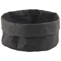 Black Washable Paper Bag 20cm Dia x 14cm
