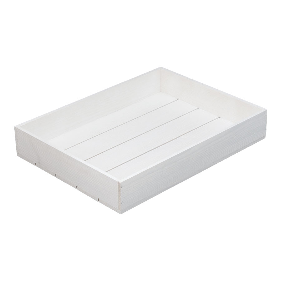 Large Rustic Tray, White 1 Large Rustic Tray, White