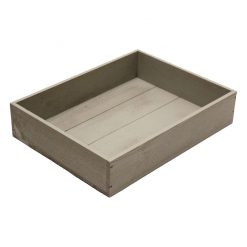 Small Rustic Tray, Grey