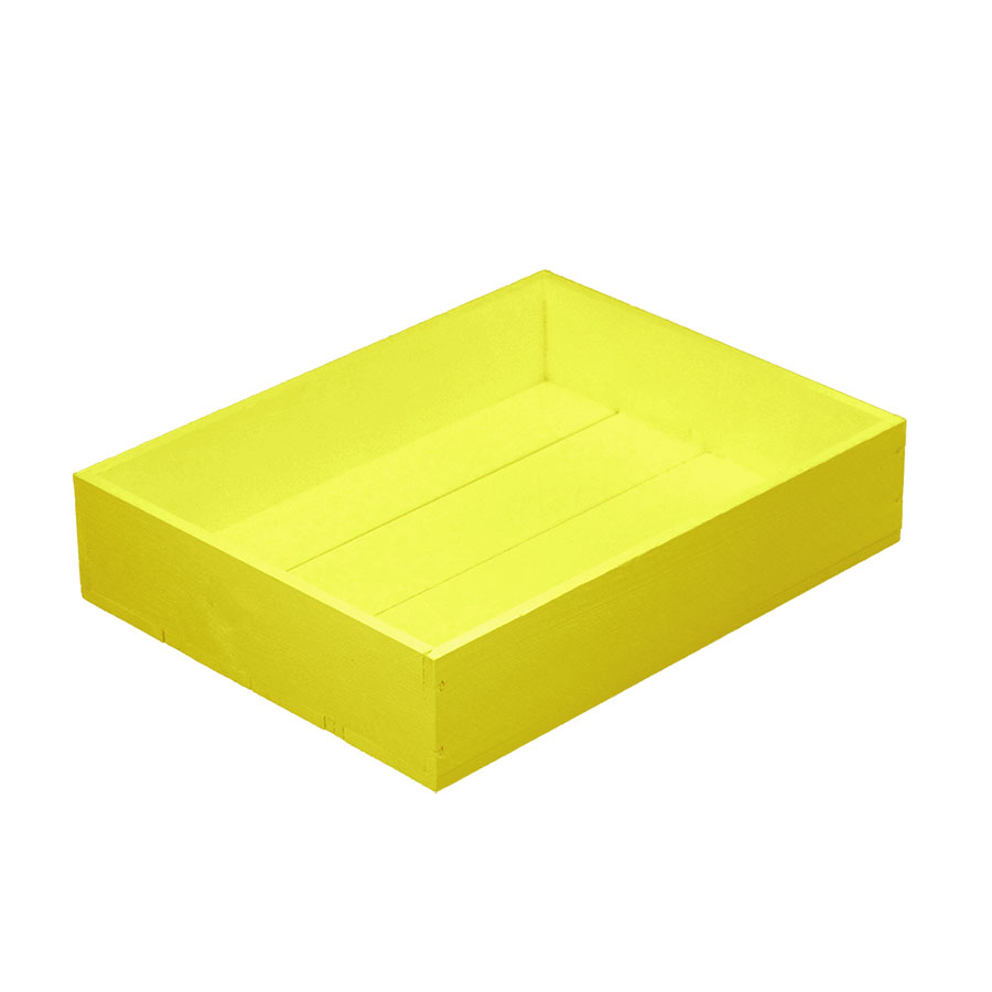 Small Rustic Tray, Yellow 1 Small Rustic Tray, Yellow
