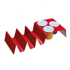 World of Flavours Carbon Steel Taco Holder and Dip Pot Set