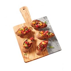 Olive Wood/Marble Serving Peel 14 inch