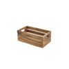 Acacia Wood Box, Riser Gastronorm 1/3