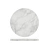 Round White Marble Effect Display Slab Dia 230mm