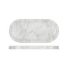 Oval White Marble Effect Tray 320x150mm