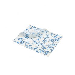 Greaseprof Paper Blue Floral Print 25 x 20cm