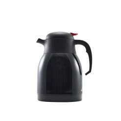 Black Stainless steel vacuum push button jug 1.5 Ltr