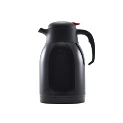Black Stainless steel vacuum push button jug 2 Ltr