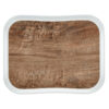 Durable Polyester Wood Design Tray 33 x 43cm
