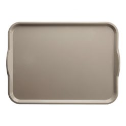 Durable Fibreglass Tray With Handles Taupe 36 x 46cm