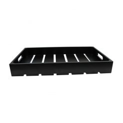 1:1 Gastro Serving & Display Crate, Black.